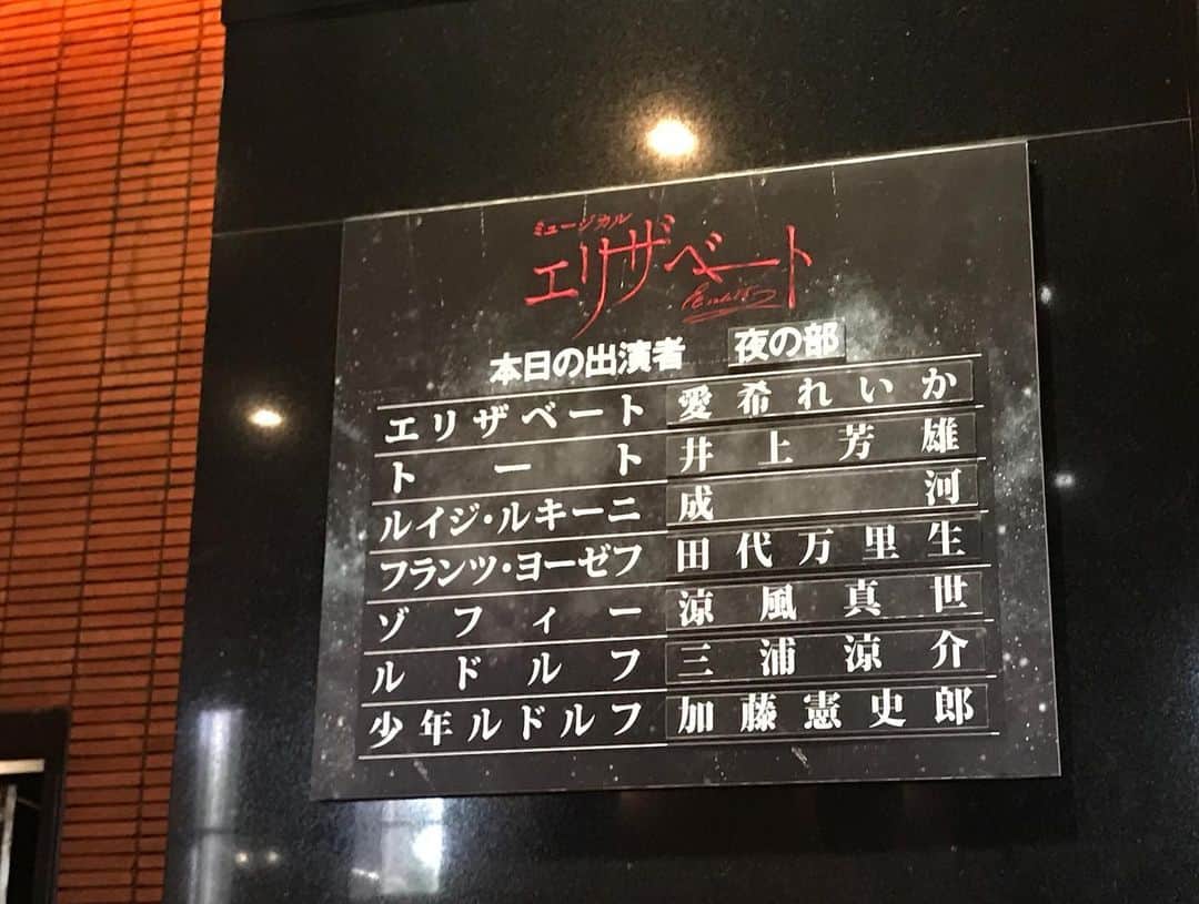 ダンドイ舞莉花さんのインスタグラム写真 - (ダンドイ舞莉花Instagram)「おかわりエリザ！  舞台の力はすごい。同じ作品でも新しいところに気付けたり、別キャストで観ると印象が丸っと変わったり！  二階席からしか見られない風景やフォーメーションに感動。  #エリザベート #二宮芽生 #musical #theatre #tokyo #おめうとデート #fun #show」8月17日 16時07分 - mdandoy18