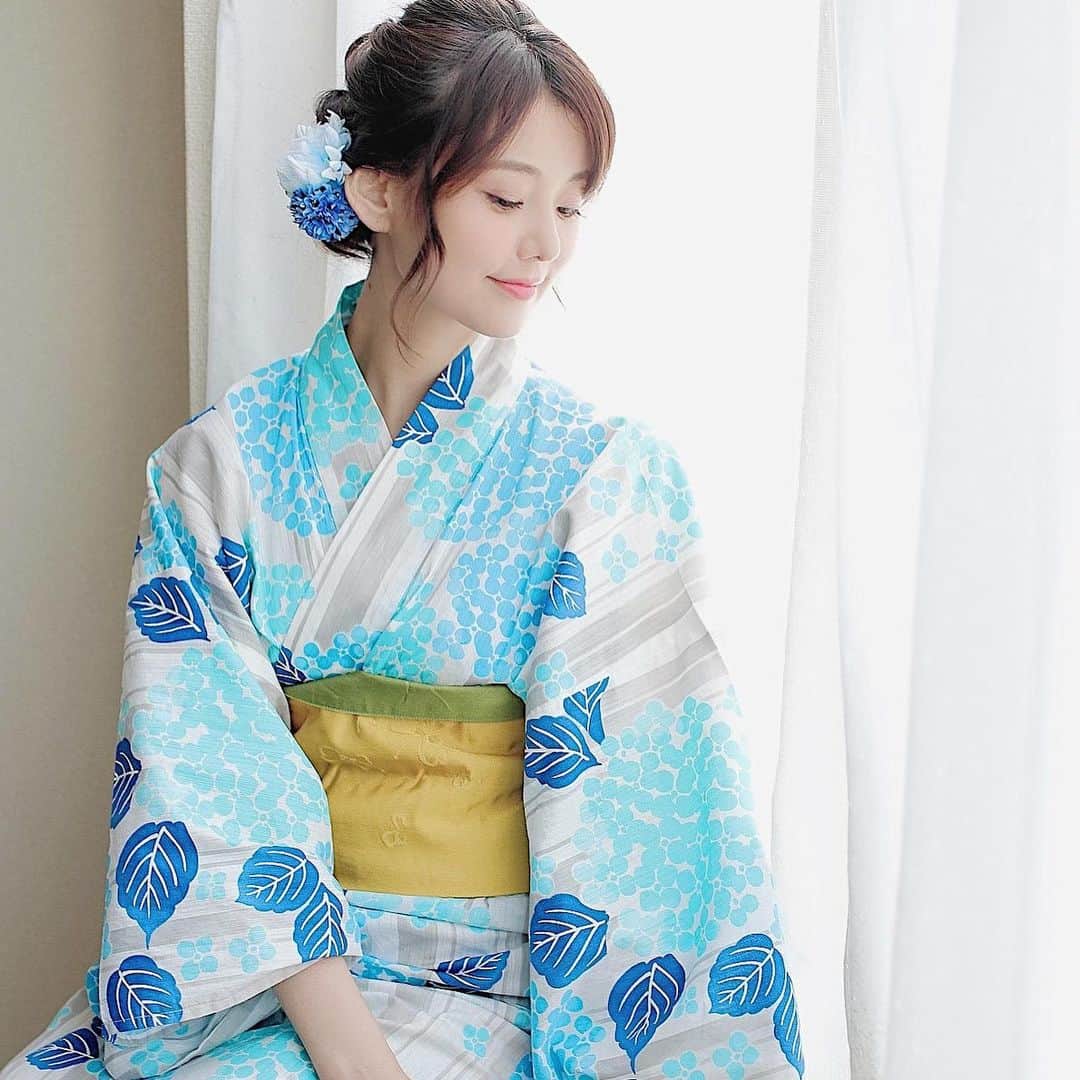 林村ゆかりのインスタグラム：「浴衣😌 ⠀ ⠀ ⠀ #浴衣#夏#納涼#夏コーデ#自撮り#セルフィ#ライバー#ライブ配信#selfie#日本人 #japanese」