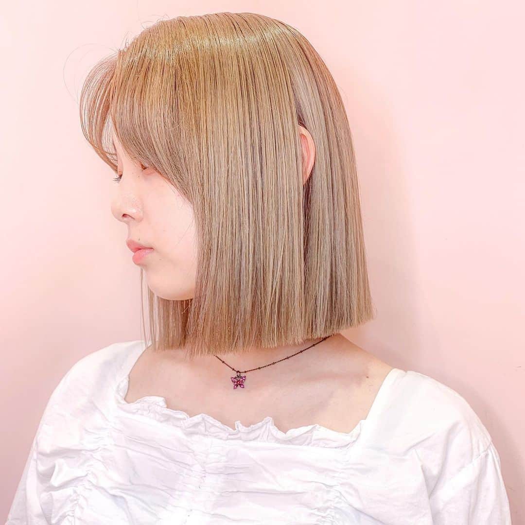 原涼香のインスタグラム：「タッセルボブを任せてくださいました✂️💕 お客様のお顔や雰囲気、 fashionトータルで似合わせます( ◠‿◠ )」
