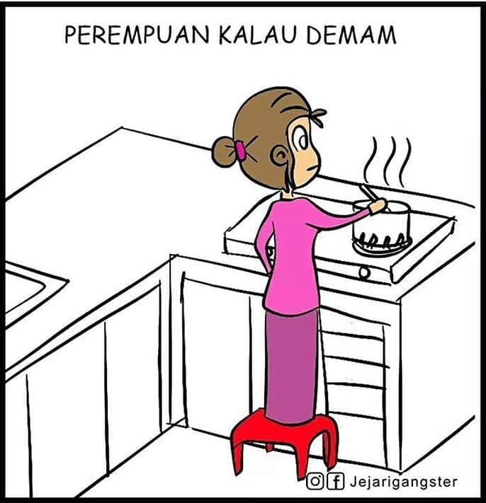 Koleksi Komik Malaysiaさんのインスタグラム写真 - (Koleksi Komik MalaysiaInstagram)「#Repost @jejarigangster with @get_repost ・・・ perempuan demam vs lelaki demam  #gengkomik #komikmalaysia」8月17日 16時41分 - tokkmungg_exclusive