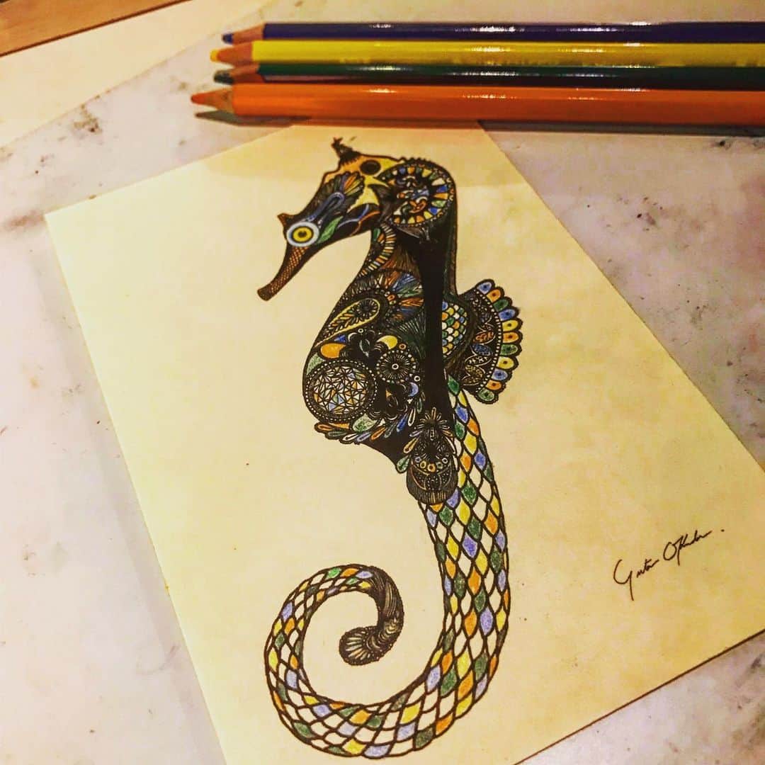 のインスタグラム：「今日と明日は塗り絵の日。  @nishiikemart  @okudayuta  #nishiikemart  #coloring  #art」