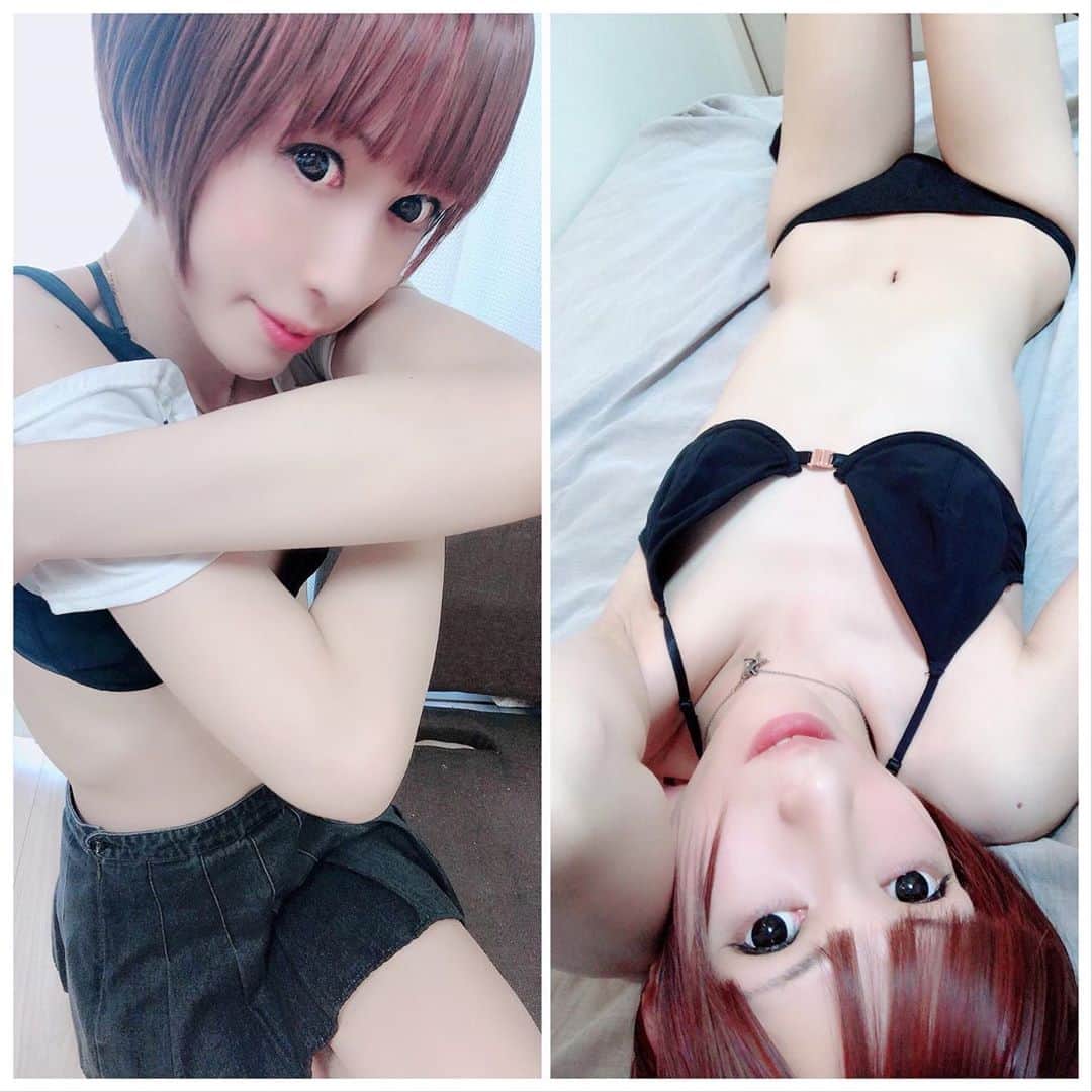 荒金さとみのインスタグラム：「๑^ω^)脱いじゃうぞぉ〜今日のさとみんは脱ぐとエロい淫乱さとみんなのだ♡暑いときはこんな脱ぎ方するよ〜ん♡ #女装子 #男の娘 #ニューハーフ #オウチグラビア #AV女優 #sexyshemales #レディーボーイ #ladyboy #shemales #transsexual」