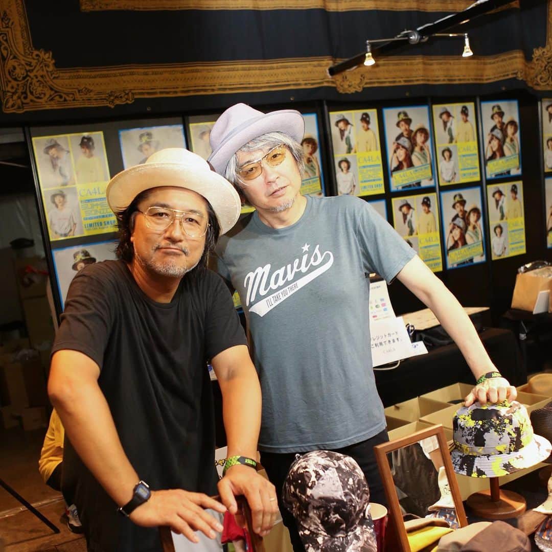 のインスタグラム：「〈Summer  Sonic 2019〉 CA4LA booth SNAP SNAP DAY2 . #木村カエラ バンド Gt アイゴンさん @foeget  Key 堀江博久さん . #サマソニ #サマソニファン #CA4LA #summersonic2019 #SUMMERSONIC #夏フェス」