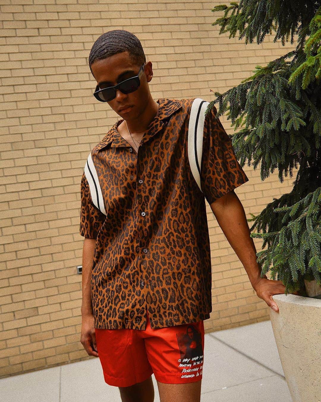 バーニーズ・ニューヨークのインスタグラム：「Survive the concrete jungle this summer with the trend that never seems to go out of style: leopard print. From @celine to @neilbarrett, designers brought a lively energy to the runway with spots appearing on coats and collars in various motifs and textures. Head to #TheWindow for more fall trends and styling tips.  Photographed by: @cylesuesz」