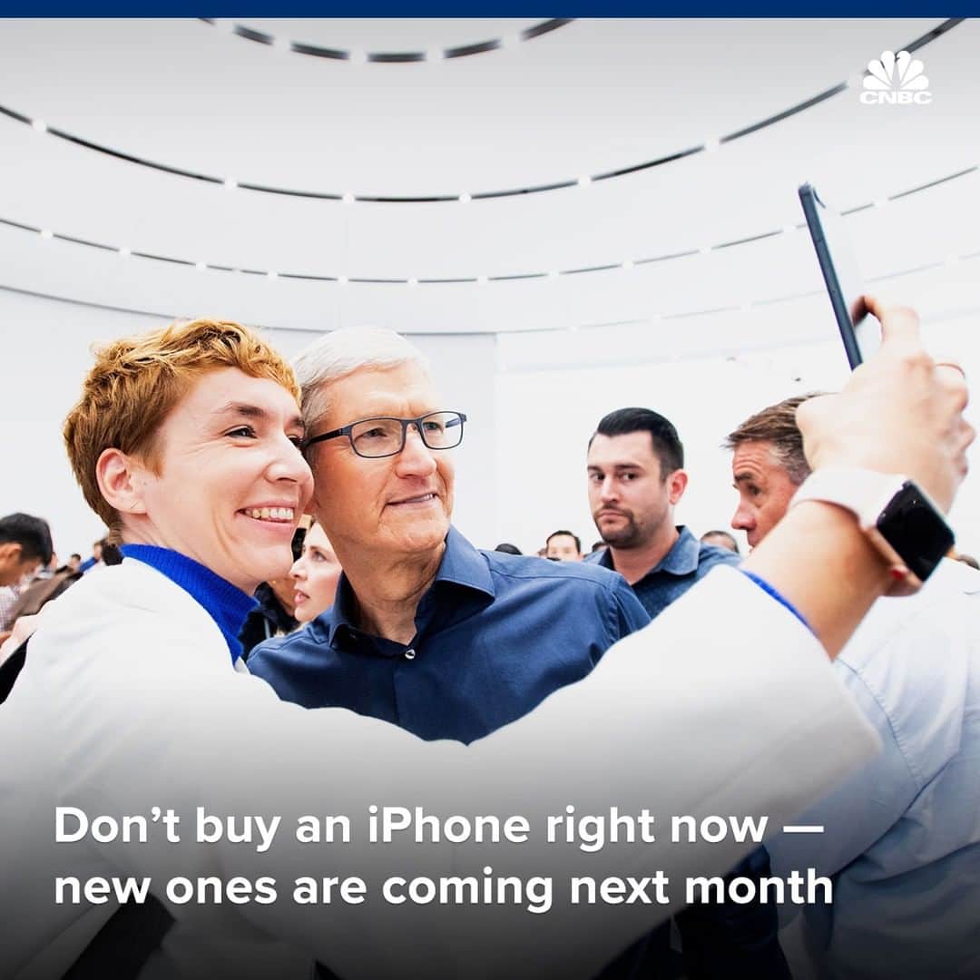 CNBCさんのインスタグラム写真 - (CNBCInstagram)「Time to upgrade your iPhone?  Don’t do it now.⁠ ⁠ There are several reasons to wait. Not because the current iPhones are bad — but because in September you’ll probably be able to get one heck of a discount.⁠ ⁠ Apple almost always unveils its new iPhones in September. So, you can either buy the new model and get the most bang for your buck or get an older iPhone at a cheaper price.⁠ ⁠ Do you think it’s worth it to wait?⁠ ⁠ For specific details on why you shouldn’t buy an iPhone now, visit the link in bio.」8月18日 5時55分 - cnbc