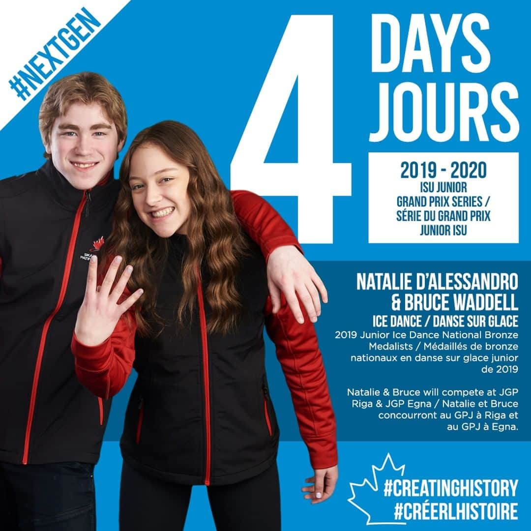 Skate Canadaさんのインスタグラム写真 - (Skate CanadaInstagram)「Just 4️⃣ more days until a new season of #JGPFigure begins & our #NextGen athletes take the ice! // Plus que 4️⃣ jours avant que nos athlètes de la #prochainegénération se trouvent sur la glace pour la saison du #GPJpatinageartistique! More info/Plus d'info➡️ https://bit.ly/2YMmgQv #FigureSkating #Patinageartistique #CreatingHistory #Créerlhistoire」8月17日 22時30分 - skate_canada