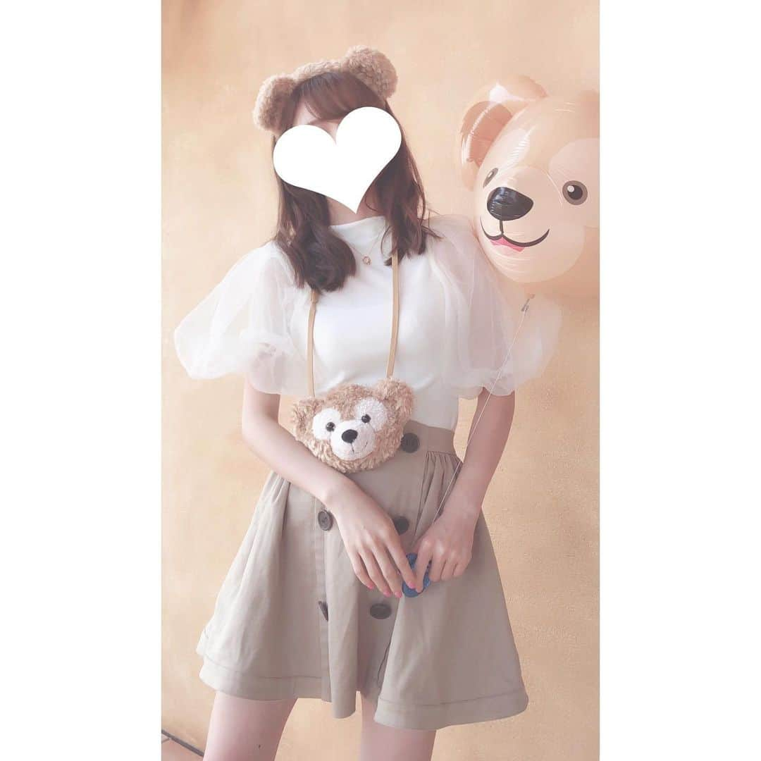 おまみさんのインスタグラム写真 - (おまみInstagram)「＊﻿ ＊﻿ Disney coordinate 。♡﻿ ﻿ tops:snidel﻿ skirt:snidel﻿ ﻿ ﻿ ダッフィーコーデ 。♡﻿ このトップス隣に歩く人が迷惑らしい 。笑﻿ ﻿ ﻿ #coordinate #code #outfit #ootd #wear #fashion #disneysea #disney #disneycode #snidel #duffy #duffycode #コーディネート #コーデ #コーデ記録 #ファッション #ファッションコーデ #おまみ服 #ディズニー #ディズニーシー #ディズニーコーデ #ダッフィーコーデ #ダッフィー #ダッフィーバウンド #snidelコーデ #トレンチスカート #ミニスカート #disneyland #コーデ日記 #ディズニーランド」8月17日 22時34分 - 0mm157