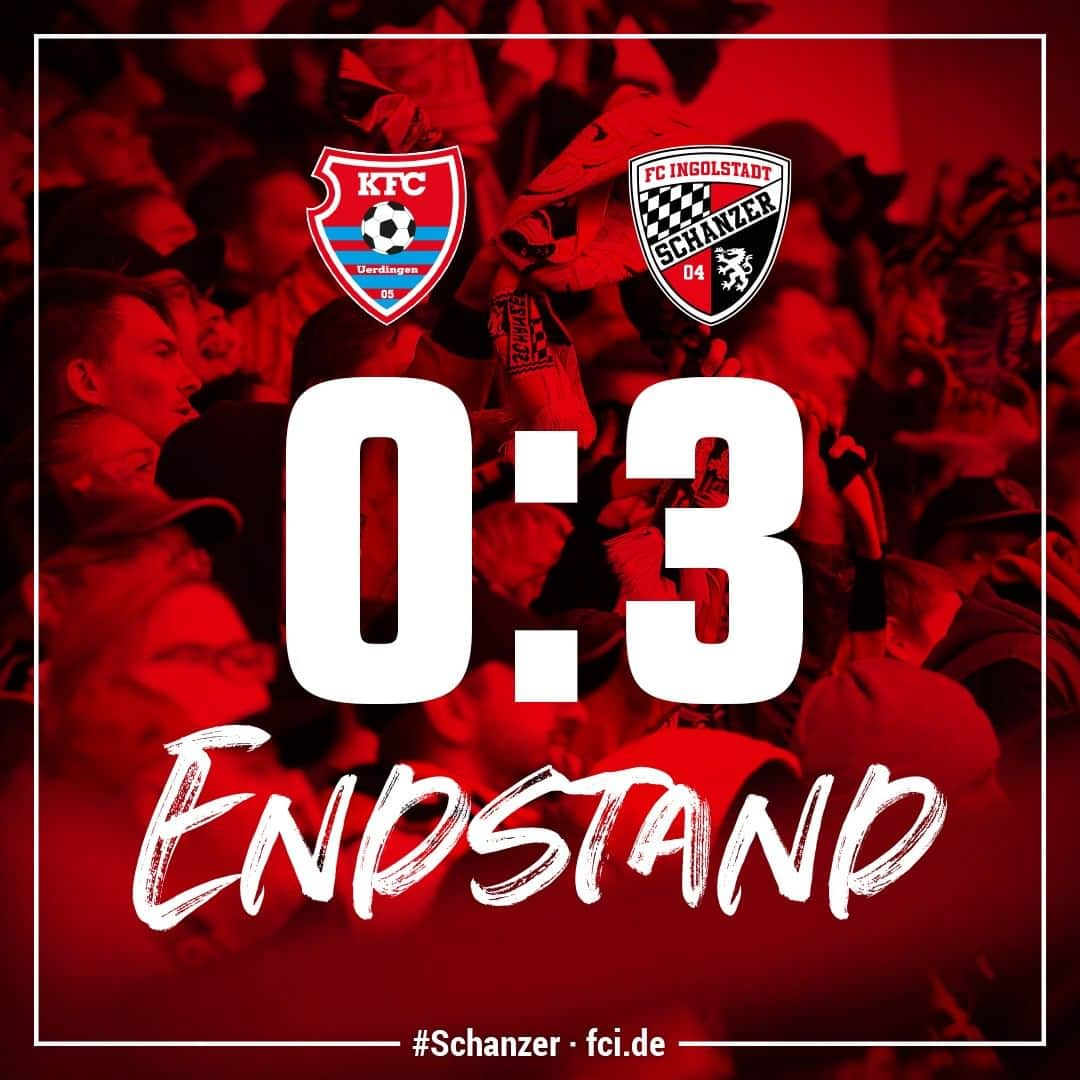 FCインゴルシュタット04さんのインスタグラム写真 - (FCインゴルシュタット04Instagram)「AUSWÄRTSSIEG🤩💥 Unsere #Schanzer sichern sich den Auswärtssieg gegen #Uerdingen & schlagen den KFC durch Treffer von @caniggia.14 #Elva, @fatihkaya_99 und Stefan #Kutschke mit 3:0 💪⚫️🔴 Richtig stark, Männer‼️ . . #Schlusspfiff #Endstand #KFCFCI #fussball #football #fussball #Auswärtssieg #Support #Schanzerdassindwir #FCI #FCIngolstadt #Leidenschaft #Fu3ball #zeigtsuns #3Liga #gemeinsam #zusammen」8月17日 22時52分 - dieschanzer