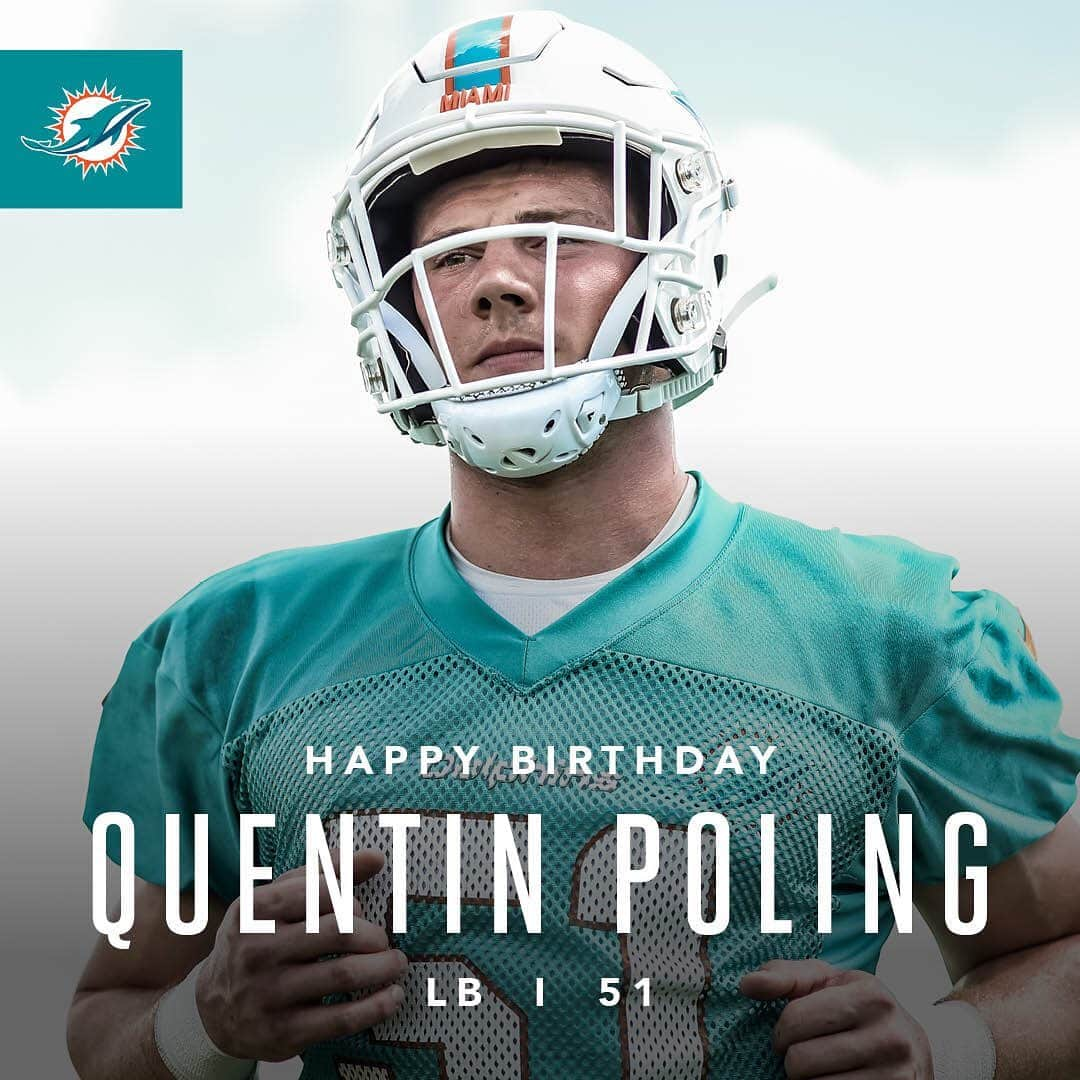 マイアミ・ドルフィンズさんのインスタグラム写真 - (マイアミ・ドルフィンズInstagram)「Happy Birthday to Quentin and @patricklaird!」8月17日 23時29分 - miamidolphins