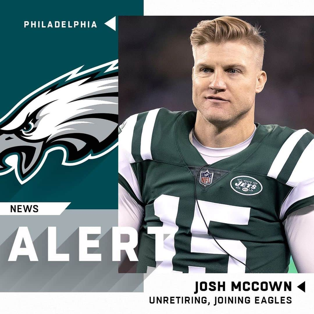 NFLさんのインスタグラム写真 - (NFLInstagram)「Josh McCown ending retirement to sign one-year deal with @philadelphiaeagles. (via @rapsheet) 📷: Damian Strohmeyer/AP」8月17日 23時41分 - nfl