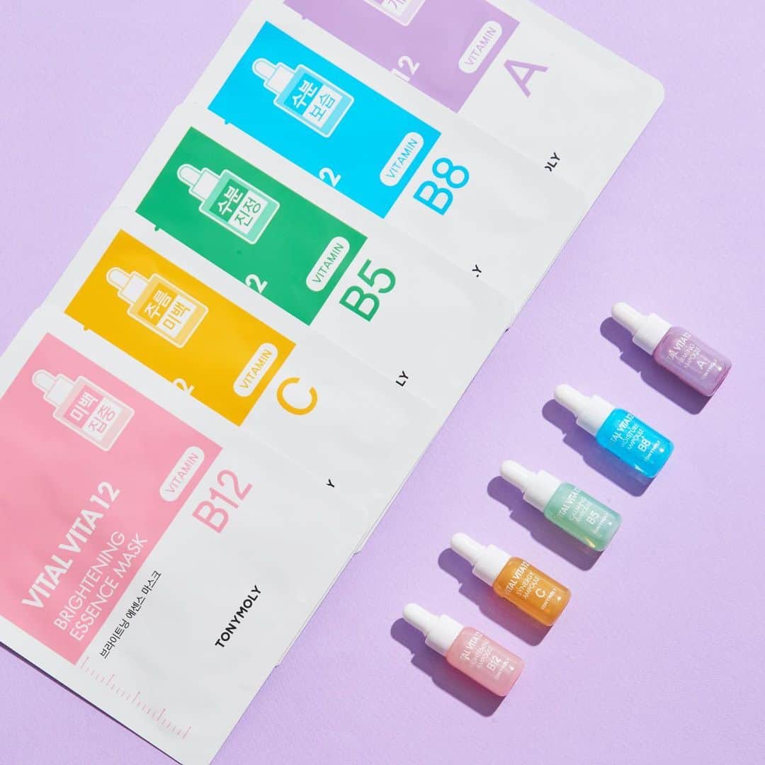 TONYMOLY USA Officialさんのインスタグラム写真 - (TONYMOLY USA OfficialInstagram)「Not sure which Vital Vita 12 Ampoule is right for your skin? Or just want to try them all? Our Vital Vita 12 Trial kit includes 5 mini ampoules as well as 5 corresponding sheet masks so you can try them all! 🌈✨ Tap to shop // #xoxoTM #TONYMOLYnMe」8月18日 0時01分 - tonymoly.us_official