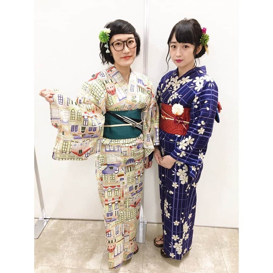 小川暖奈さんのインスタグラム写真 - (小川暖奈Instagram)「スパイク〜はんなりver.〜 . （帯に白い花の髪飾りをちょんと引っ掛けたままになってました！浴衣は全部自分たちで飾りから足元まで選んだんだよう👘） #スパイク #まつりちゃん#小川ちゃん #吉本坂46 #今夜はええやん」8月18日 0時23分 - ogawah