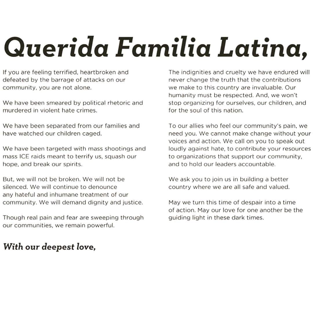 ペドロ・パスカルさんのインスタグラム写真 - (ペドロ・パスカルInstagram)「Over 200 Latinx leaders have joined forces to call on all of us to speak out and fight for the humanity of all people. Read the solidarity letter, share the love, and declare yourself an ally. Link in bio. #QueridaFamilia」8月18日 0時32分 - pascalispunk