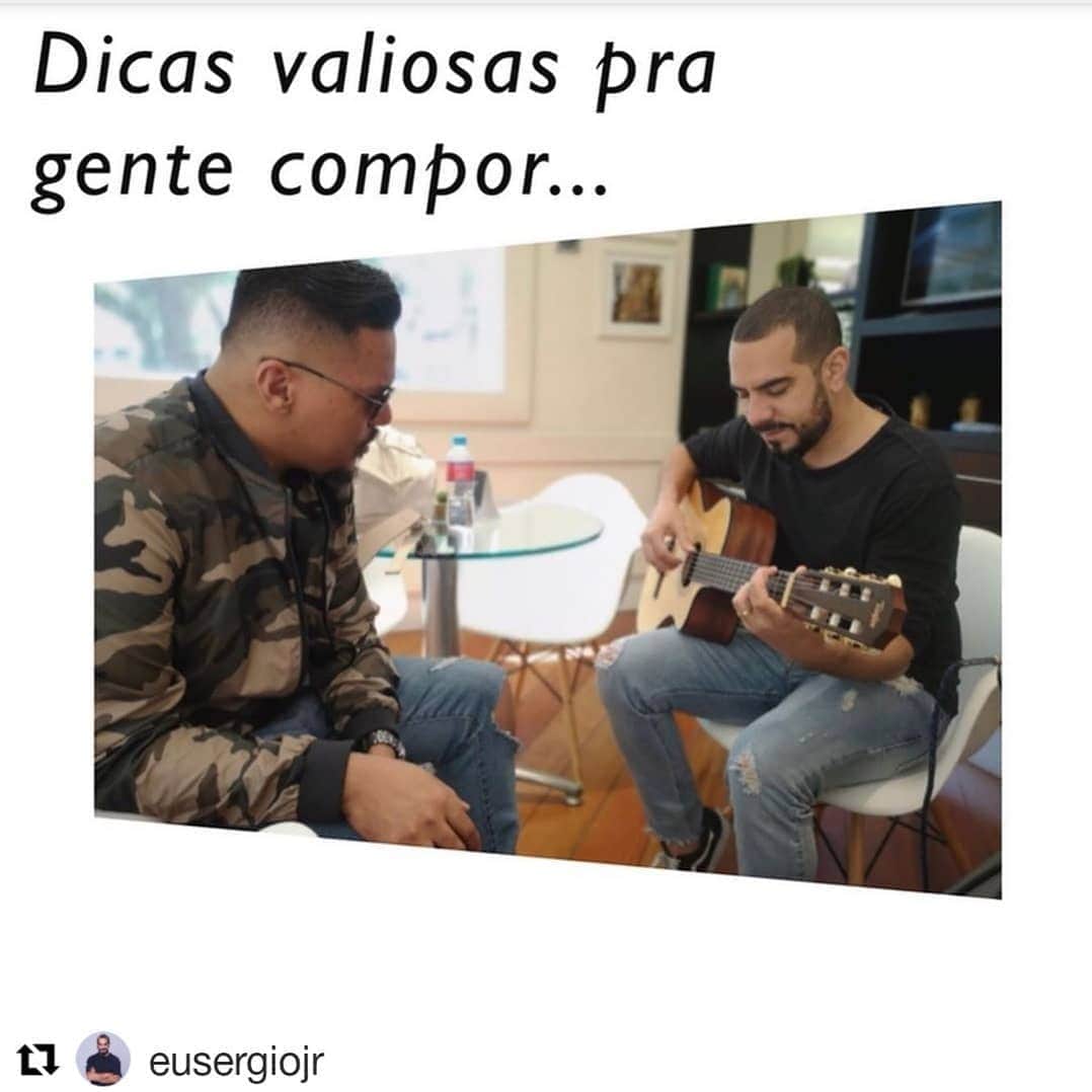 Sorriso Marotoのインスタグラム：「Tome nota! 😉  #Repost @eusergiojr ・・・ Pra quem curte compor, são dicas boas que eu sempre uso. Espero que te ajudem também!  Coloquei essa foto, pois a gente tá com a corda toda na música... 😊🙏🏻🎶 #DicaArtesanal Fizemos um post falando sobre hoje! #artesanaldigital #Autor #Compor #Composições」