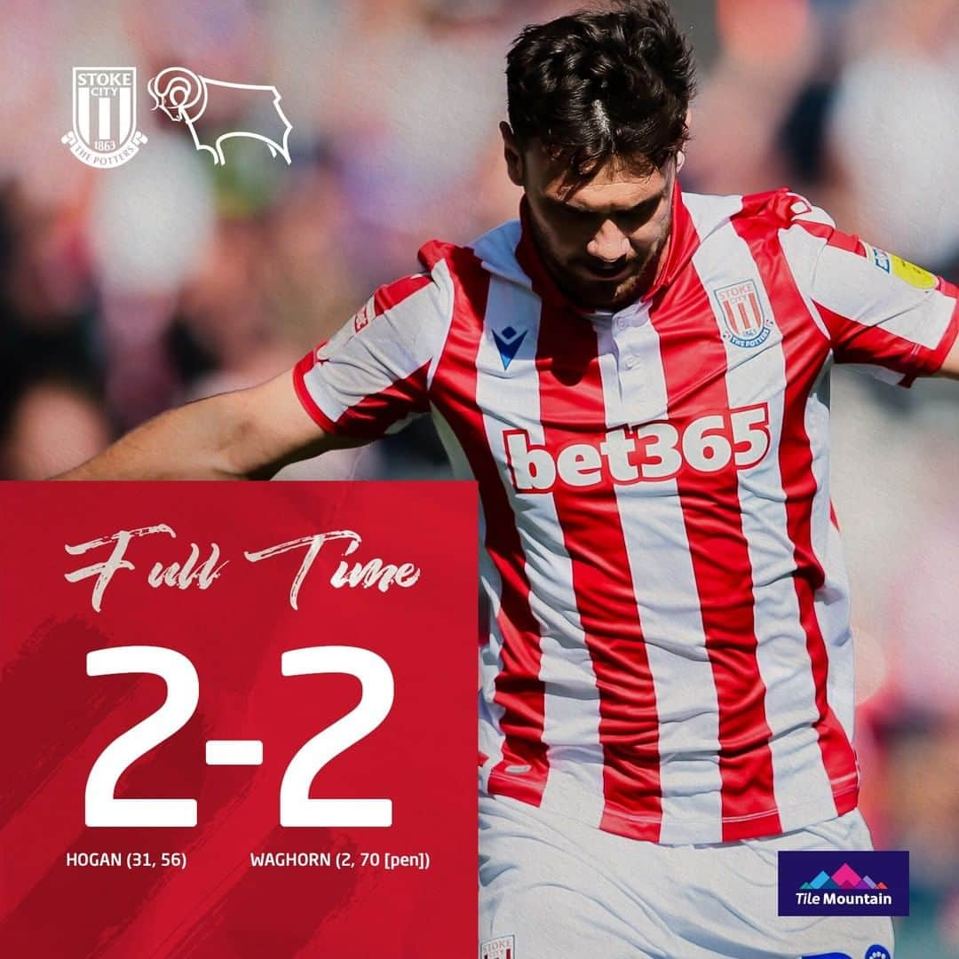 ストーク・シティFCさんのインスタグラム写真 - (ストーク・シティFCInstagram)「Scott Hogan's double isn't quite enough for the three points. A brilliant showing from Nathan Jones' side this afternoon. #SCFC 🔴⚪」8月18日 1時44分 - stokecity