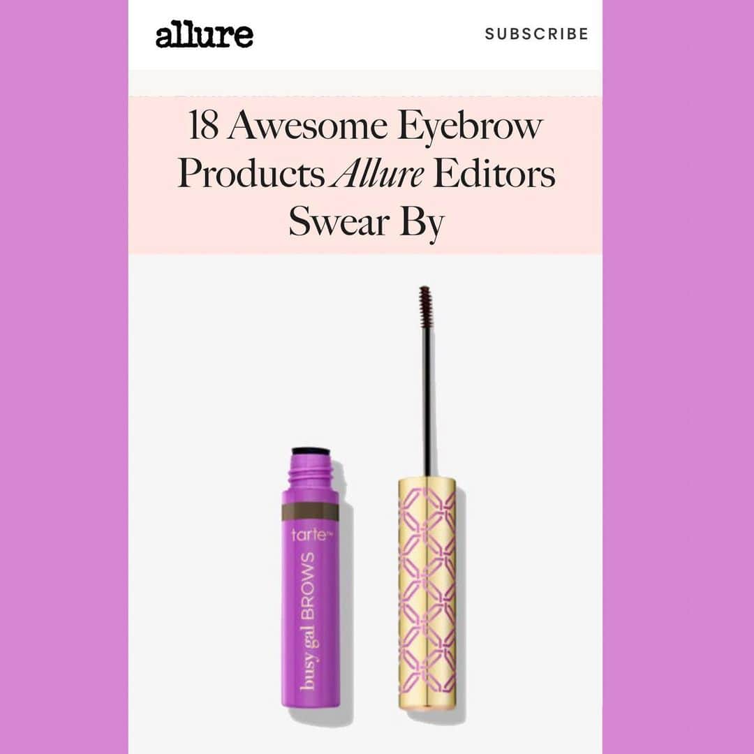 Tarte Cosmeticsさんのインスタグラム写真 - (Tarte CosmeticsInstagram)「Thanks @allure for the 💜 on our busy gal BROWS tinted brow gel! 👉SWIPE👉 to see why it won @allure’s 2018 Best of Beauty Award for best tinted brow gel! @ultabeauty #crueltyfree #doubledutybeauty #busygirlbeauty」8月18日 2時18分 - tartecosmetics