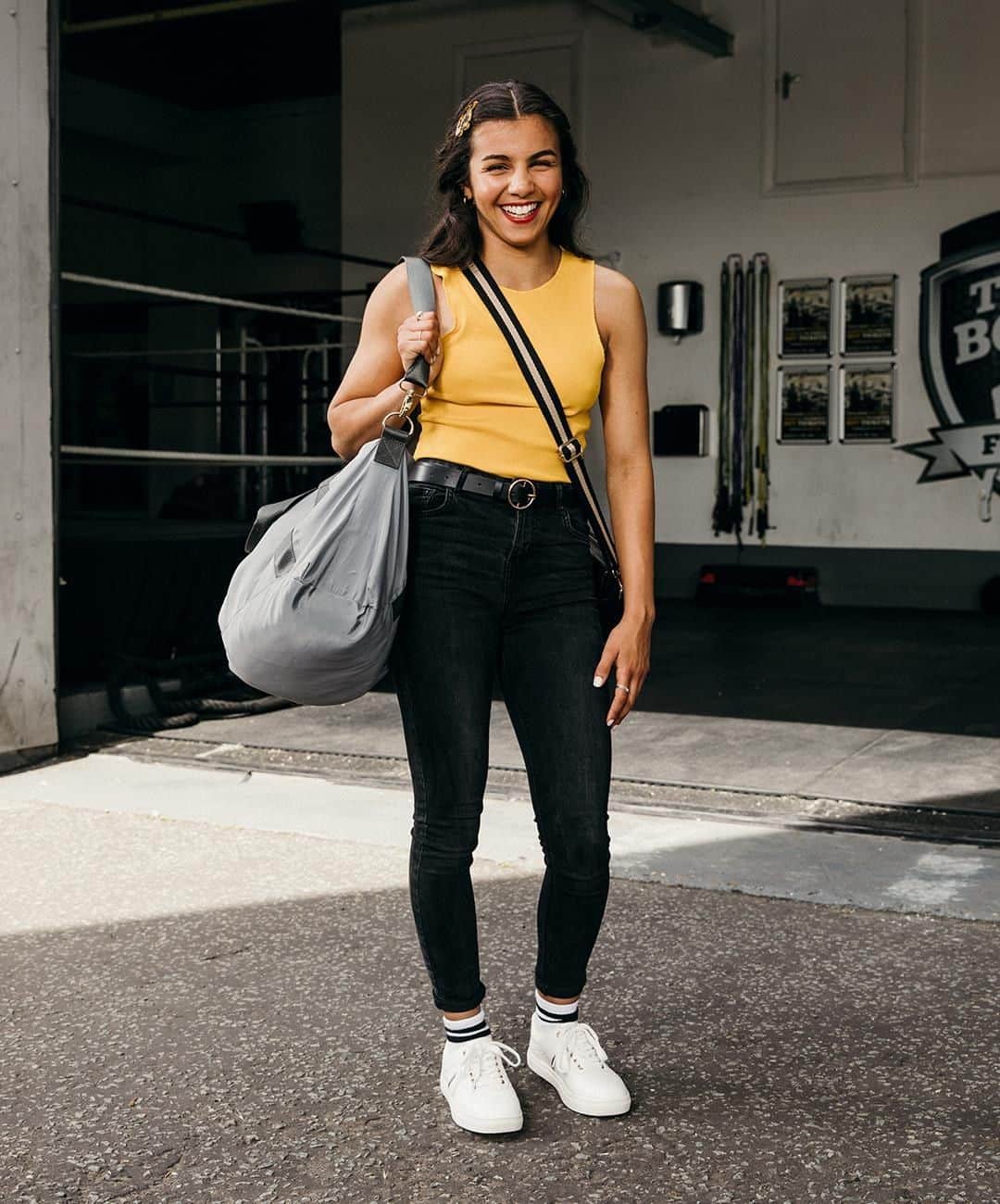 アクセサライズのインスタグラム：「"Boxing has has given me confidence; if you can get in that ring then you can do anything." Miriam Zouhou, England boxer. 🔍 Weekender bag - 7906180100 🔍 Trainers - 7951221037 🔍 Socks - 7960421084 Over to you 👉 What makes you feel most confident?  #EverythingYouAre #Accessorize #Accessorizer」