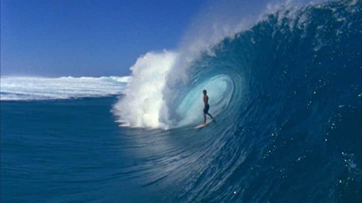 のインスタグラム：「Back to back waves with my brother on one of our first trips to Teahupoo.  Good luck down there today @nathan_florence and everyone else in the trials. - Shot on 16mm film by @intl_tanimal」