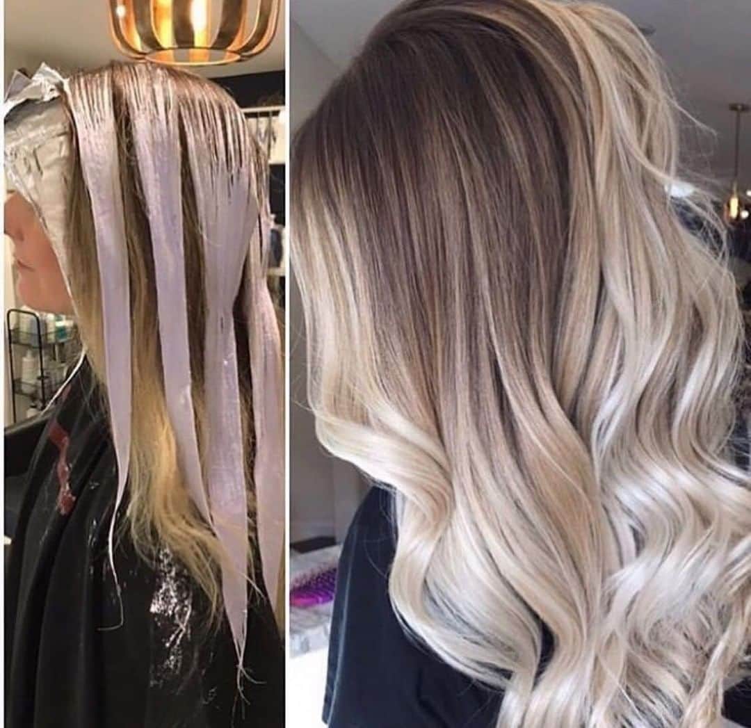 CosmoProf Beautyさんのインスタグラム写真 - (CosmoProf BeautyInstagram)「Flawless Application = Stunning Results 😍🙌⁣ ⁣ Process: 👇⁣ 1️⃣ Did a hairline foil and painted the rest with @trionicshaircare KO blondes and Higher and Higher⁣ 2️⃣ Rinsed and applied @olaplex No.2, then shadowed with 6n & 3a 5vol⁣ 3️⃣ Did a wet balayage on the ends again with @trionicshaircare KO blondes and Higher and Higher⁣ 4️⃣ Pre-toned with @kadusprousa Color Revive Purple and Silver Shampoo 💜💜💜⁣ 5️⃣ Toned with @kadusprousa 10P & 10CeV 10 vol for 5 minutes ⁣ Hair by @themisfitblonde⁣ ⁣ #repost #kadus #kadusprofessional #trionics #blondehairgoals #blondehaircolor #blondebalayage #wetbalayage #balayageartist #blondespecialist」8月18日 7時35分 - cosmoprofbeauty