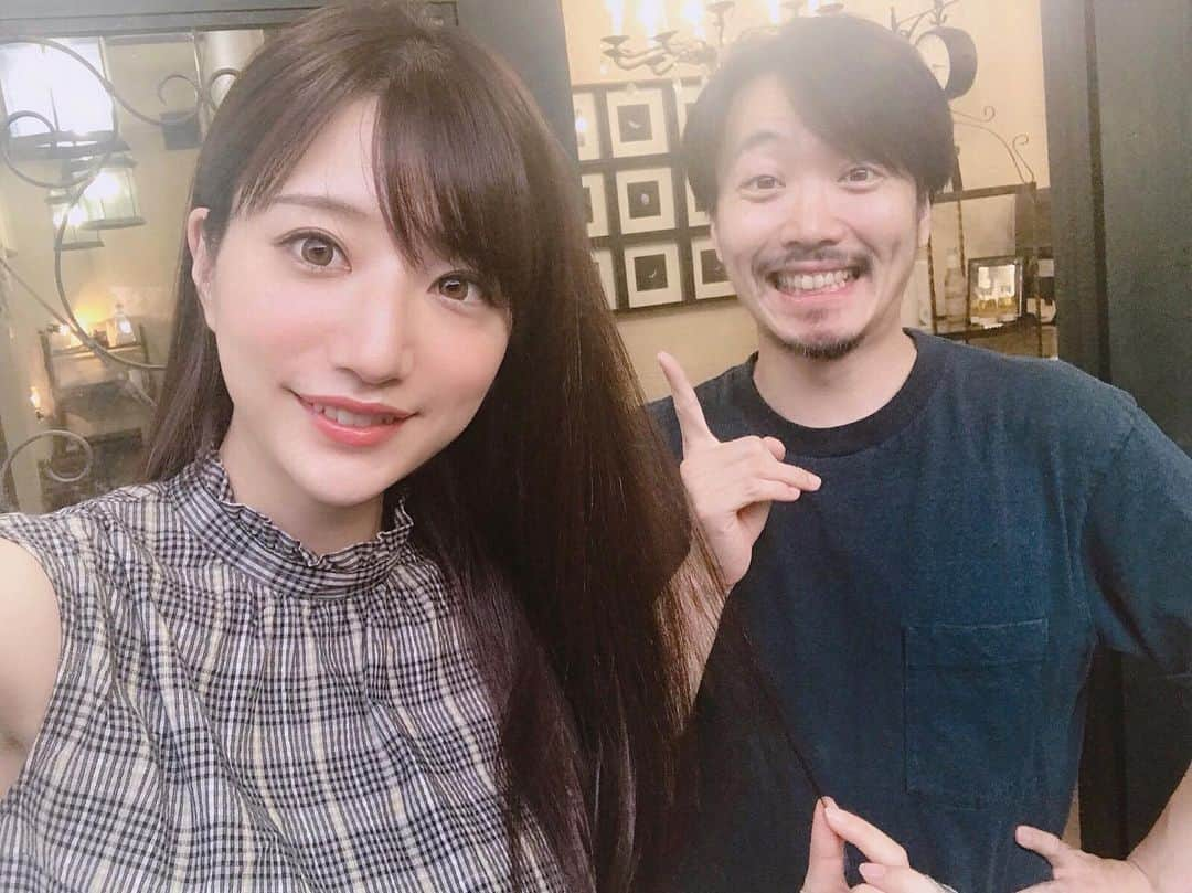 池田愛恵里のインスタグラム：「横浜行くまえに✨ #Gigi でカラーしていただきました💇‍♀️💓 ずっと茶色だったから暗髪に！ 自分の中ではプチイメチェン！笑 いつもいい感じにしてくれる山口さん！今回もお気に入り😆 #Gigi #表参道」