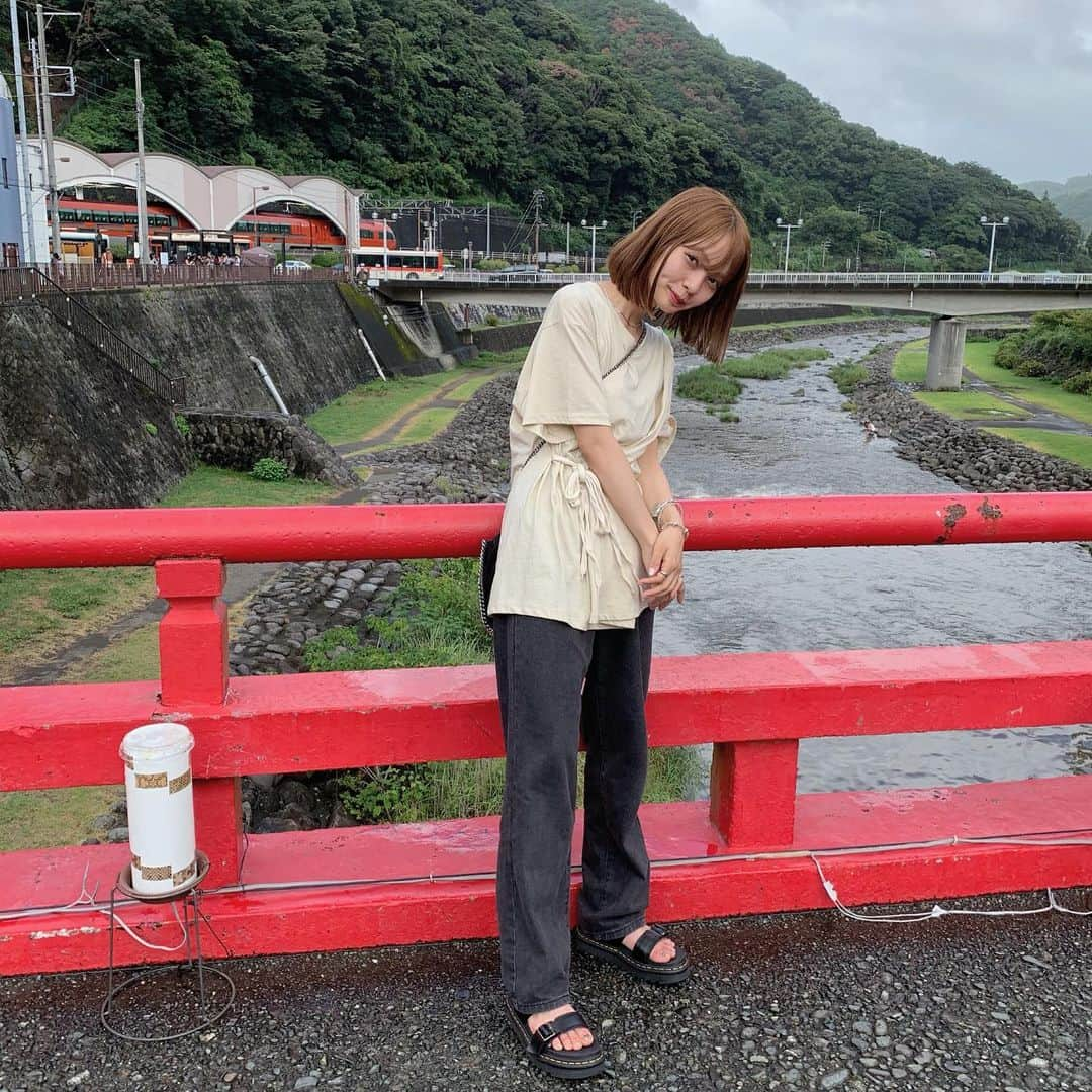 小田川エリカさんのインスタグラム写真 - (小田川エリカInstagram)「・ 私服👶🏻 (@lilou__official)のTシャツが可愛すぎる❤︎ タグ付けみてね🏷 #me#code#私服#夏服#夏コーデ#エリカの私服#lilou」8月18日 11時54分 - 0904.erika