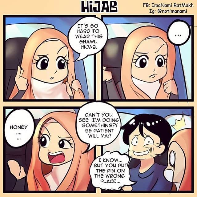 Koleksi Komik Malaysiaさんのインスタグラム写真 - (Koleksi Komik MalaysiaInstagram)「#Repost @notimanami with @get_repost ・・・ Dear girls, make sure you be careful when placing the pins while wearing hijab ;D  #comic #malaysiancomic #shortcomic #drawing #cartoon #hijab」8月18日 12時18分 - tokkmungg_exclusive