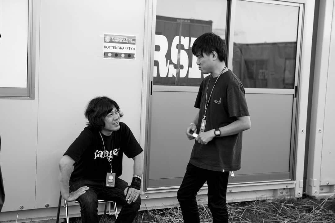 HIROSHIのインスタグラム：「RISING SUN ROCK FESTIVAL 2019 in EZO EARTH TENTに集まってくれたみんなほんまにありがとう。 またみんなで遊びたいから 11月10日 Zepp札幌で待ってるよ!!!!! photo by @ninjajon  #rsr2019 #rottengraffty #ロットン」