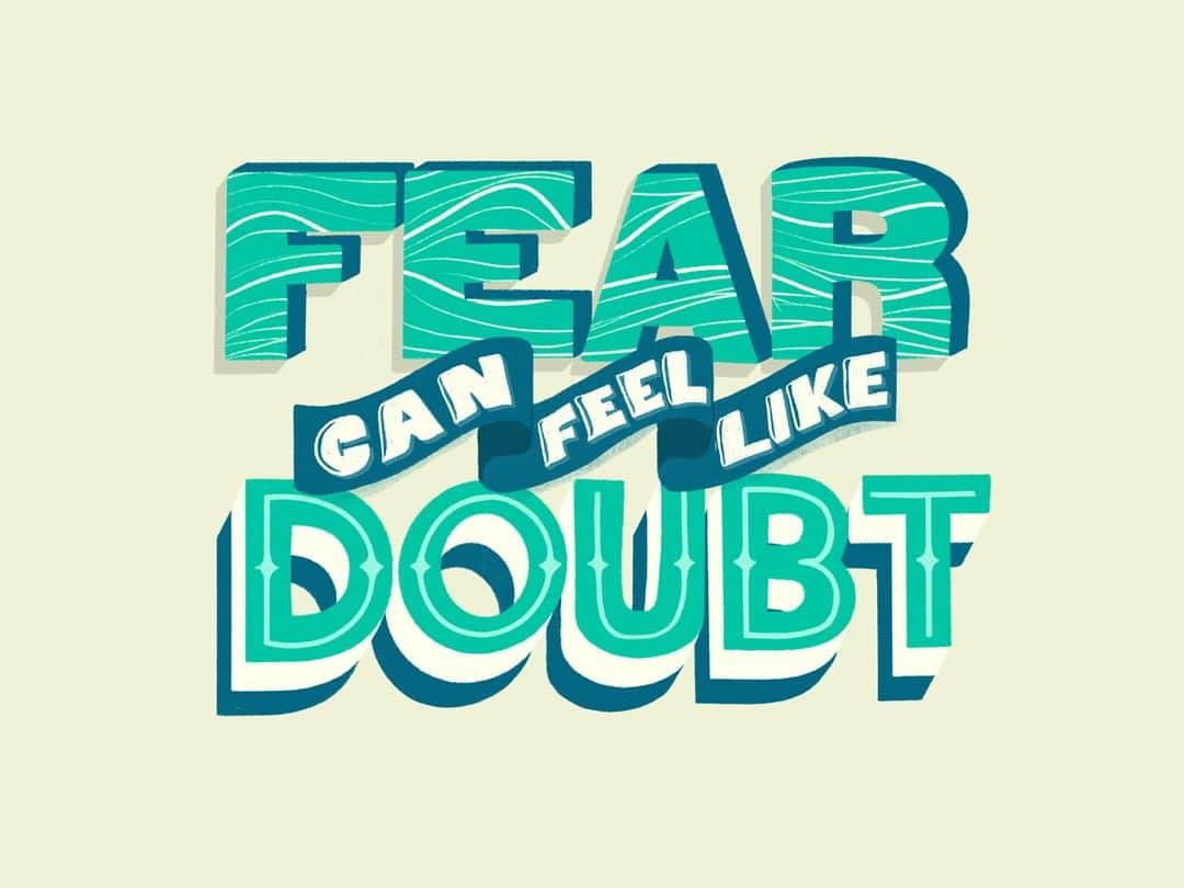 Dribbbleさんのインスタグラム写真 - (DribbbleInstagram)「Fear Can Feel Like Doubt by Savannah Solis. Click the link in our bio to see more and follow this designer on Dribbble. ⠀ ⠀ #dribbble #dribbblers #design #illustration #lettering」8月18日 13時35分 - dribbble