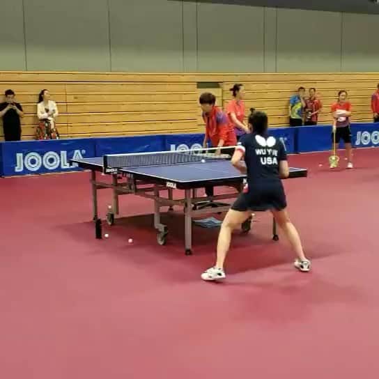 WU Yueのインスタグラム：「very honored to be able to train with chinese national team 😁👍🏻🏓🏓🏓🏓🏓🏓」