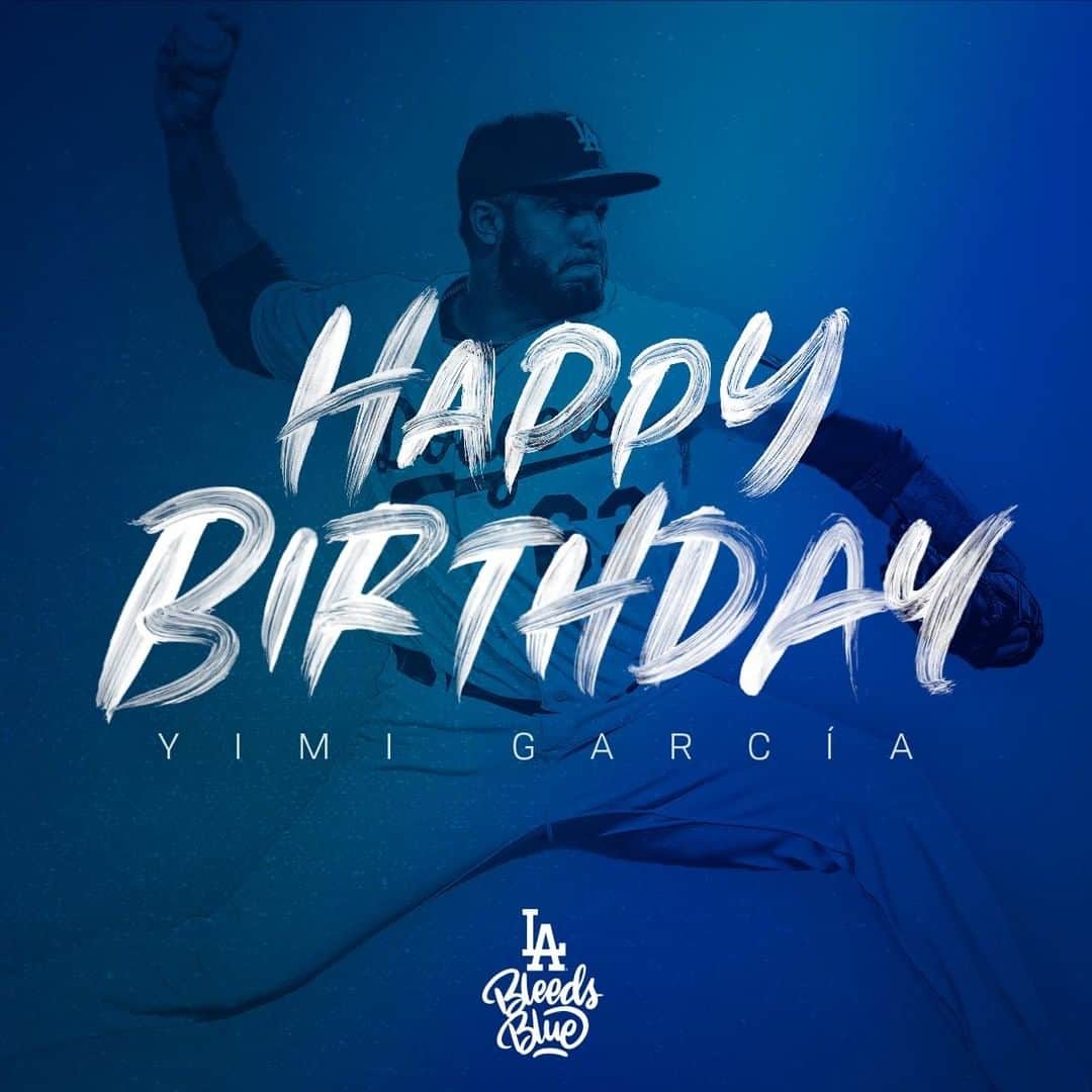Los Angeles Dodgersさんのインスタグラム写真 - (Los Angeles DodgersInstagram)「Happy birthday, @yimigarcia106!」8月19日 0時00分 - dodgers