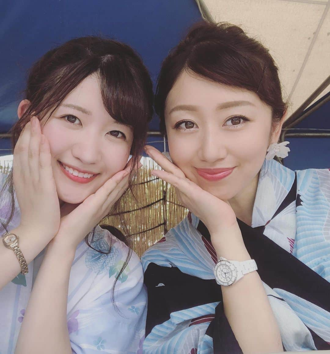 森本さやかさんのインスタグラム写真 - (森本さやかInstagram)「一緒に司会を務めた#辻村ゆりなちゃん  写真を見た娘が 隣の人真っ白で可愛い〜😍って よく見てるな〜👧🏻🤣 #色白美人  #司会 #mc #お祭りの司会  #ふるさと祭り  #戸田ふるさと祭り  #浴衣  #夏祭り」8月19日 0時06分 - sayakamorimoto1011