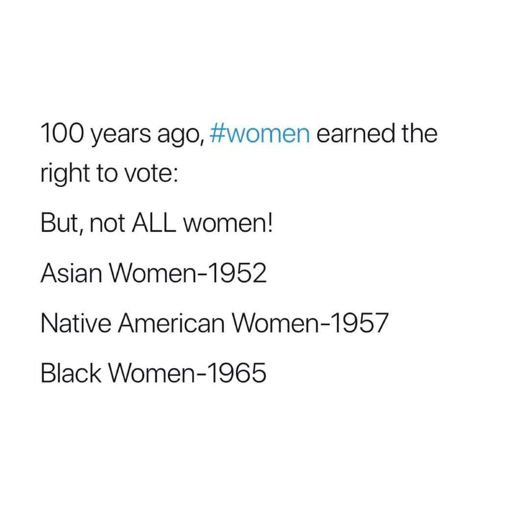 エブロ・ダーデンさんのインスタグラム写真 - (エブロ・ダーデンInstagram)「#19thAmendment — the fact that First Nations Women & Black Women were last should remind you of how America views Black & Brown humans.」8月19日 0時32分 - oldmanebro