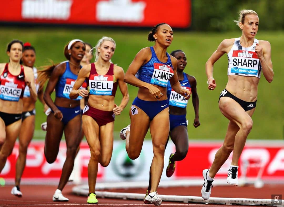 リンジー・シャープのインスタグラム：「Another fabulous @diamondleagueathletics in 🇬🇧 not the fastest race but definitely a lot of fun and a solid 2nd place and some points 💎🤑 #lovesarace」