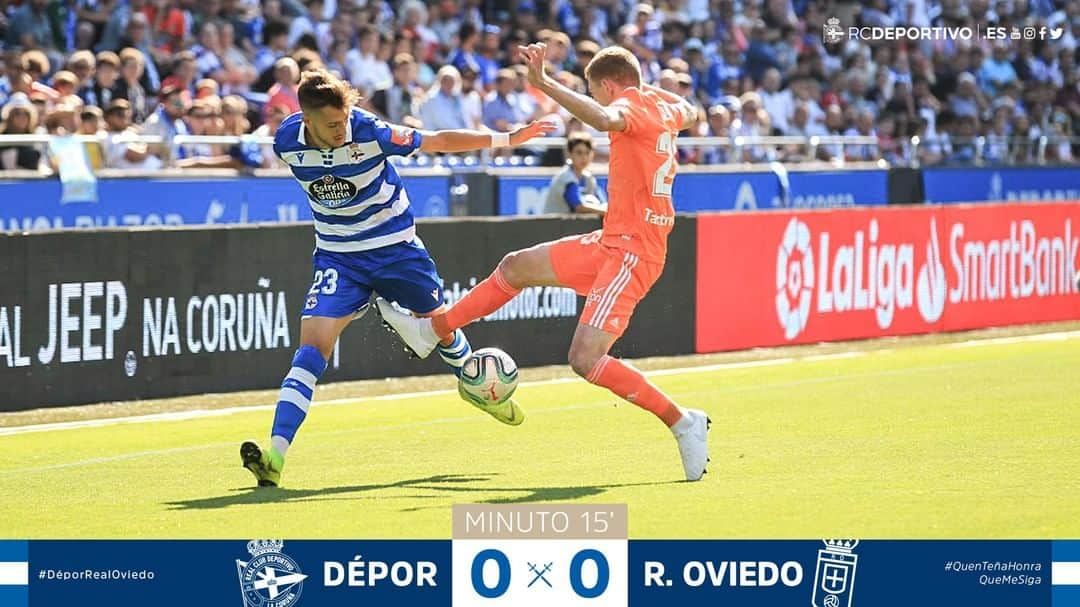 デポルティーボ・ラ・コルーニャさんのインスタグラム写真 - (デポルティーボ・ラ・コルーニャInstagram)「#DéporRealOviedo: primeiro cuarto de hora de partido consumido! ⠀ ⠀ ⚔️ #QuenTeñaHonraQueMeSiga 🔥」8月19日 1時15分 - rcdeportivo