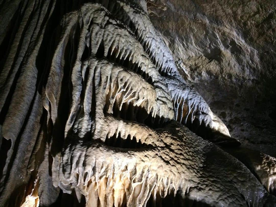 福間洸太朗さんのインスタグラム写真 - (福間洸太朗Instagram)「Cave adventure!! Do you guys see a face on the right column on the first photo?👀 #Grottes #remouchamps #cave #adventure #aventure #nature #belgique #belgium #洞窟 #グロット洞窟群」8月18日 17時18分 - kotarofsky