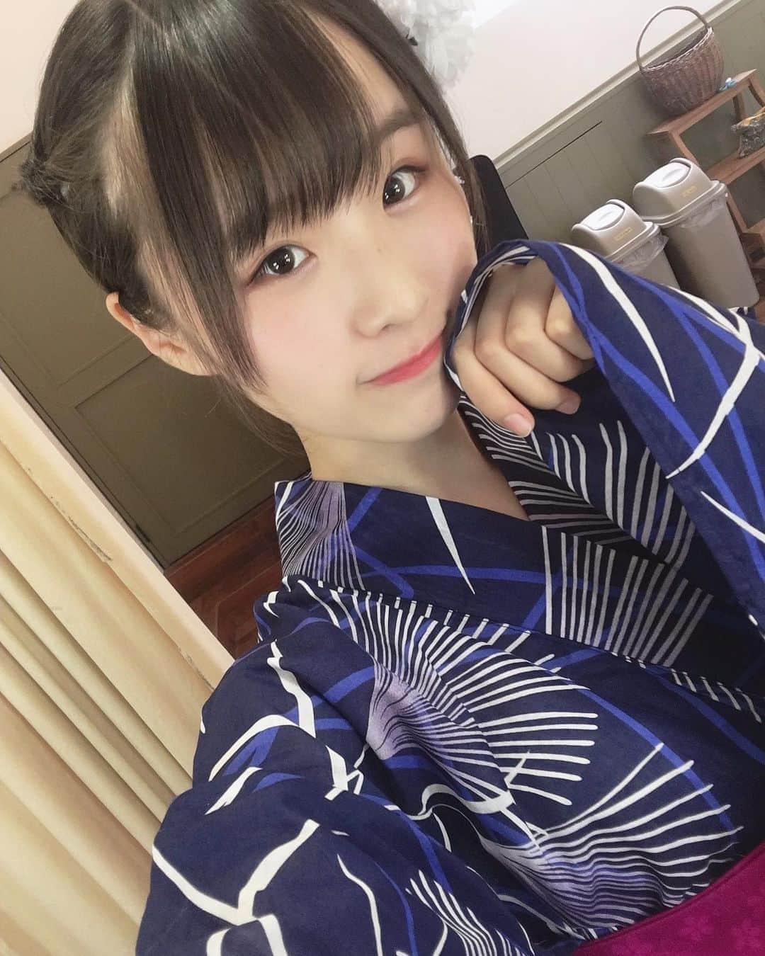 南端まいなのインスタグラム：「ある動画を撮影してきました！お楽しみぬ！  #浴衣#浴衣女子#夏休み」