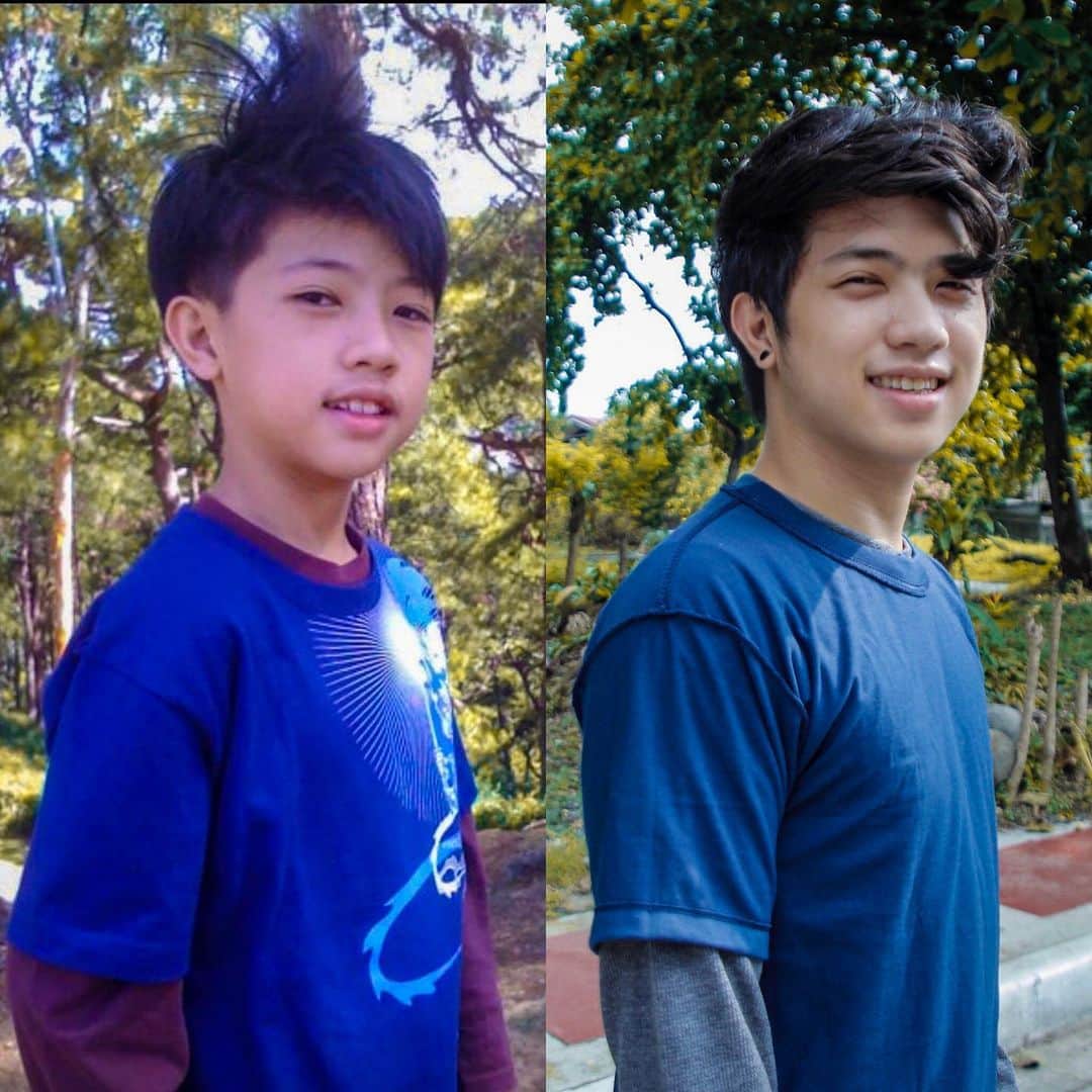 Ranz Kyleさんのインスタグラム写真 - (Ranz KyleInstagram)「Recreated my old photos! Haha!! 😂 What’s the best one? 👉🏻 ps vlog bout this is up!!」8月18日 23時16分 - ranzkyle
