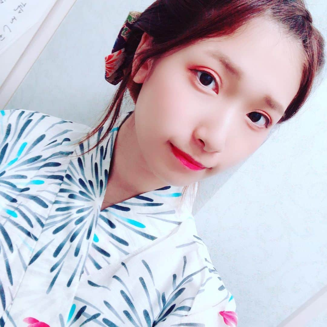 森川彩香のインスタグラム：「今年初浴衣です👘🍧 イベント楽しかった♡」