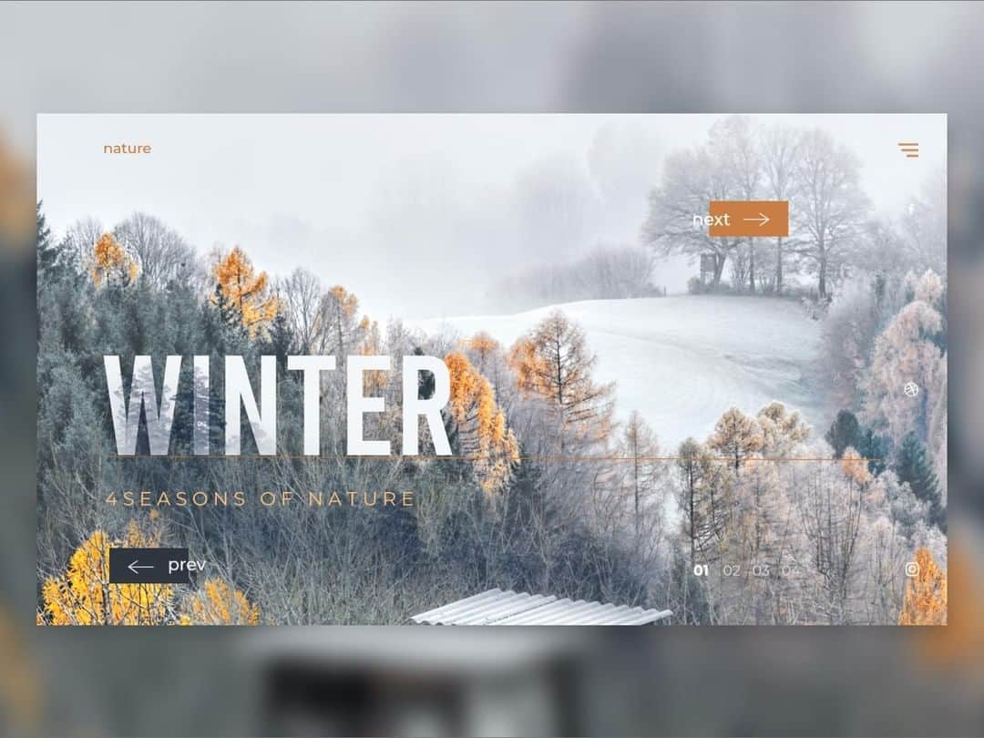 Dribbbleさんのインスタグラム写真 - (DribbbleInstagram)「4 seasons WINTER by Darya Hancharova. Click the link in our bio to see more and follow this designer on Dribbble.⠀ ⠀ ⠀ #dribbbledebut #dribbble #dribbblers #design #uxdesign #uidesign」8月19日 9時35分 - dribbble
