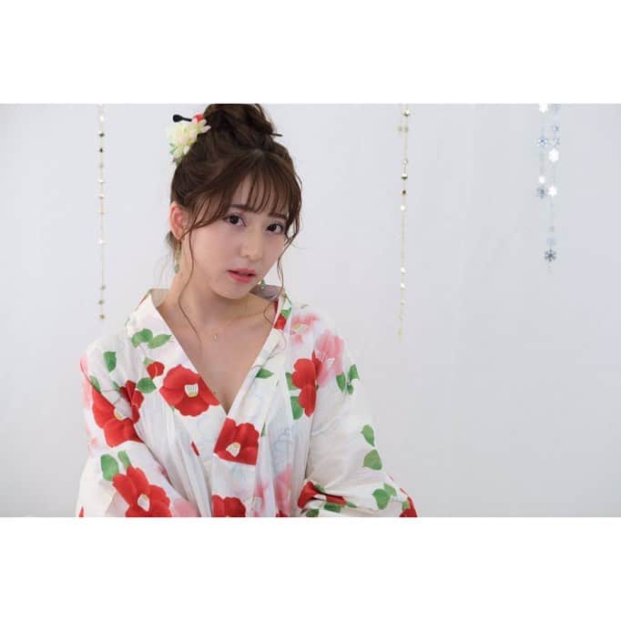 堀尾実咲のインスタグラム：「#gm 🐰👘 #浴衣」