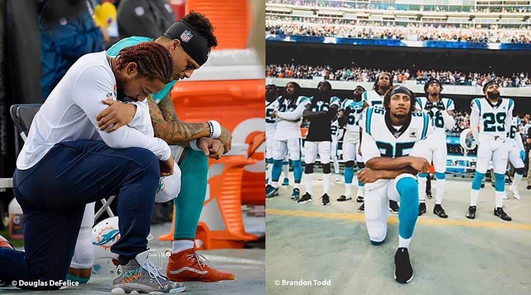 コリン・キャパニックのインスタグラム：「My Brothers @e_reid35 @kstills @ithinkisee12 continue to fight for the people, even in the face of death threats. They have never moved past the people and continue to put their beliefs into action. Stay strong Brothers!!! ✊🏾」