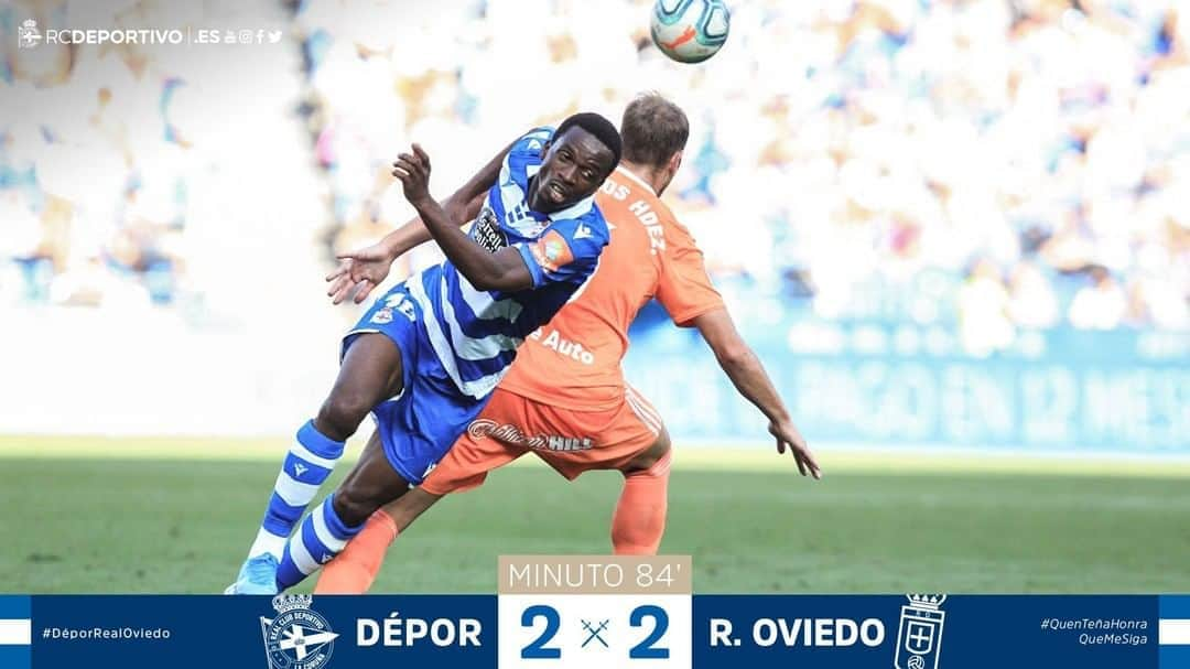 デポルティーボ・ラ・コルーニャさんのインスタグラム写真 - (デポルティーボ・ラ・コルーニャInstagram)「#DéporRealOviedo: segundo cambio no minuto 84, entra Christian Santos por Mamadou Koné⠀ ⠀ ⚔️ #QuenTeñaHonraQueMeSiga 🔥」8月19日 2時42分 - rcdeportivo