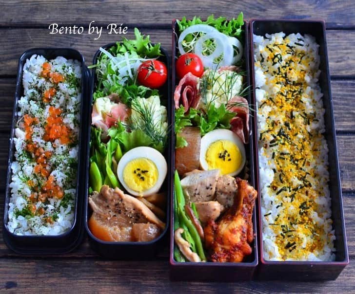 Rie's Healthy Bento from Osloのインスタグラム：「You  and  Me  2 #bento ❤️ #lunchbox #obento #弁当 #お弁当」