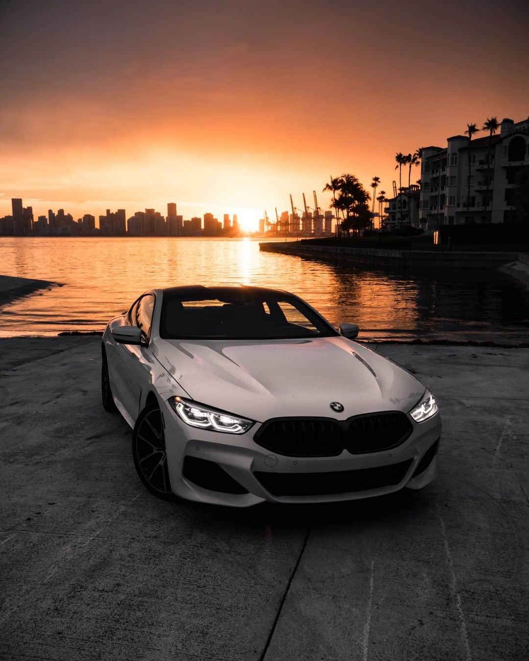 BMWさんのインスタグラム写真 - (BMWInstagram)「The epitome of luxury deserves an exclusive sunset. The BMW 8 Series Coupé. #THE8 #BMW #8Series #BMWrepost @Frankypuentes @Automotive_Design __ BMW M850i xDrive Coupé: Fuel consumption in l/100 km (combined): 10.0-9.9. CO2 emissions in g/km (combined): 227-224. The values of fuel consumptions, CO2 emissions and energy consumptions shown were determined according to the European Regulation (EC) 715/2007 in the version applicable at the time of type approval. The figures refer to a vehicle with basic configuration in Germany and the range shown considers optional equipment and the different size of wheels and tires available on the selected model. The values of the vehicles are already based on the new WLTP regulation and are translated back into NEDC-equivalent values in order to ensure the comparison between the vehicles. [With respect to these vehicles, for vehicle related taxes or other duties based (at least inter alia) on CO2-emissions the CO2 values may differ to the values stated here.] The CO2 efficiency specifications are determined according to Directive 1999/94/EC and the European Regulation in its current version applicable. The values shown are based on the fuel consumption, CO2 values and energy consumptions according to the NEDC cycle for the classification. For further information about the official fuel consumption and the specific CO2 emission of new passenger cars can be taken out of the „handbook of fuel consumption, the CO2 emission and power consumption of new passenger cars“, which is available at all selling points and at https://www.dat.de/angebote/verlagsprodukte/leitfaden-kraftstoffverbrauch.html.」8月19日 5時00分 - bmw