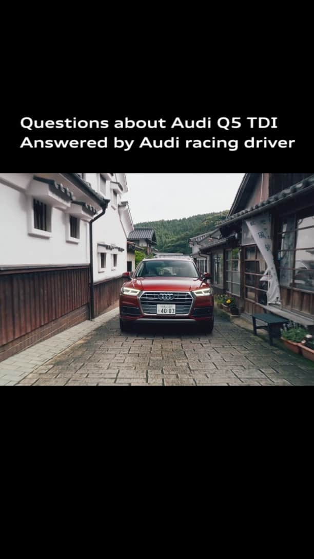 のインスタグラム：「Audi Japan 公式Twitterで実施したアンケート結果をもとに、SUPER GTに Audi R8 LMS で参戦するレーシングドライバー、富田竜一郎氏が「Audi Q5 TDIの魅力的なポイント」を紐解いていきます。プロのドライバーとして独自の目線で、クリーンディーゼルならではのパフォーマンス、走行性能、そしてTDIとquattroの親和性について語ります。 ■ Audi試乗予約はこちら https://secure.audi.co.jp/testdrive」