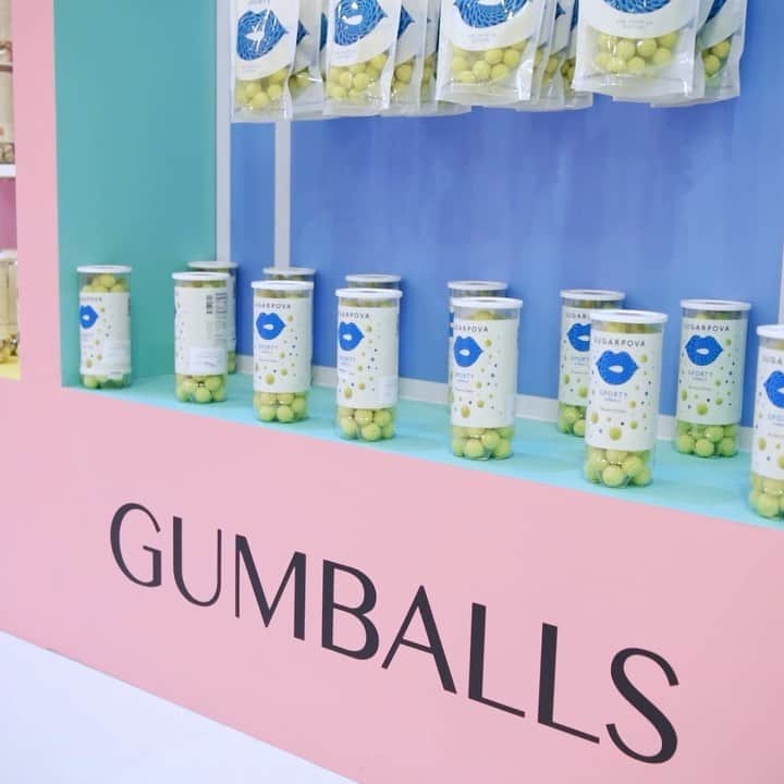 マリア・シャラポワのインスタグラム：「This makes me so happy. Our little 🍭🍬company is making its way around the world and has just landed at the @candyliciousworld store in Dubai. I might be coming your way in December 😉 But don’t tell anyone 🤫#oneshelfatatime」