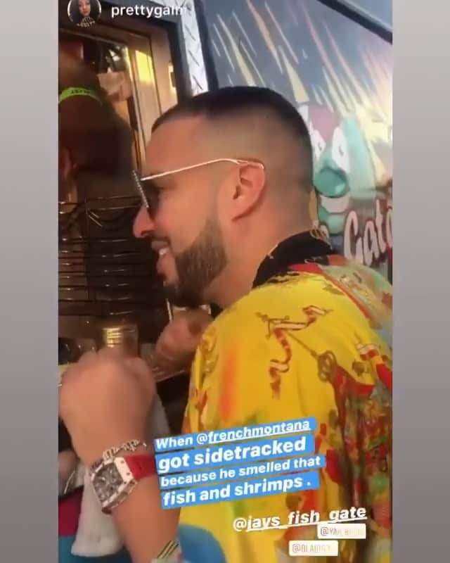 ファンクマスター・フレックスのインスタグラム：「@frenchmontana hitting up them food trucks!!! 15,000 Indoor/Outdoor!!! Vid Via: @prettygalnj  FoodTruck: @jays_fish_gate / @flexfestofficial」