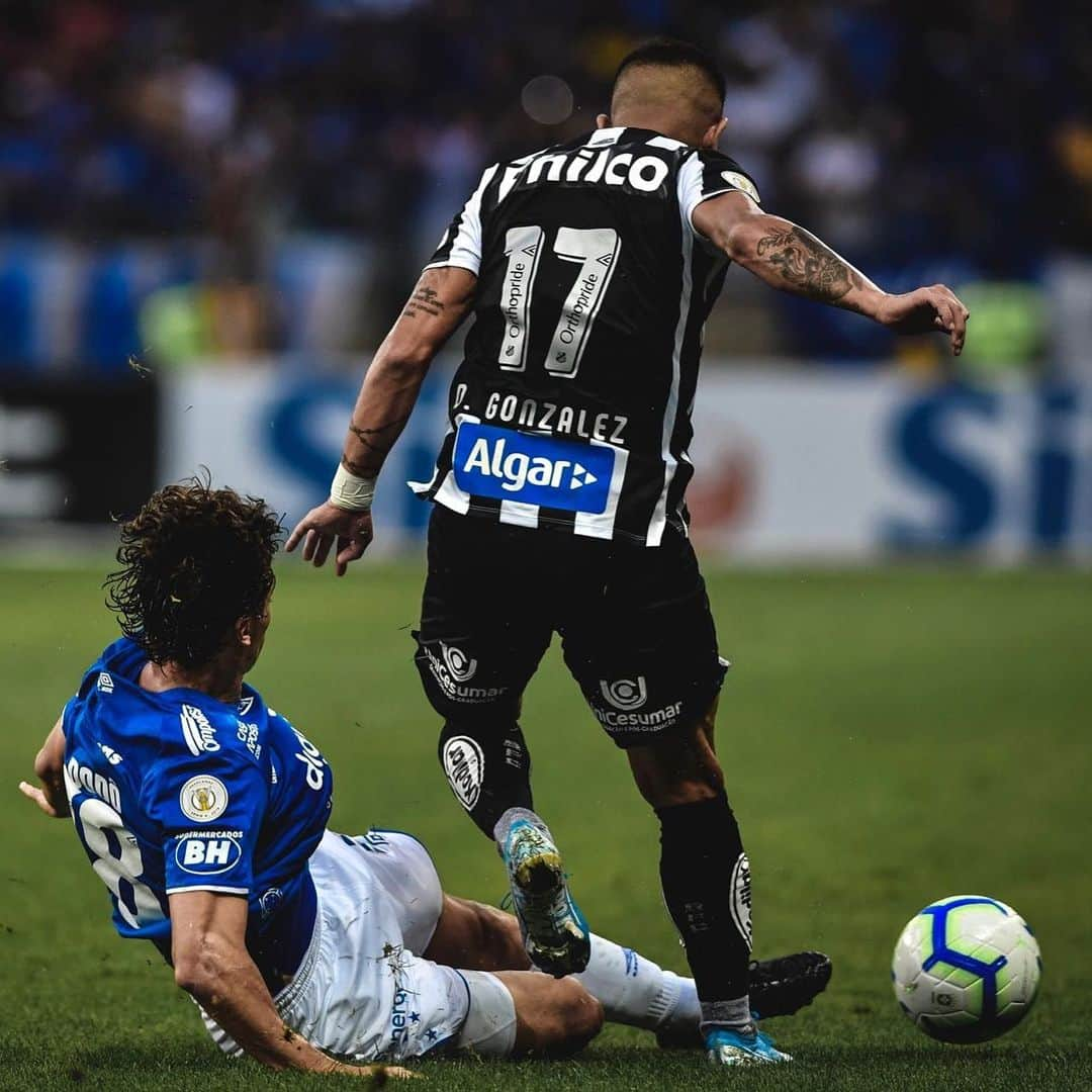 ドドのインスタグラム：「💙🦊 #CRUxSAN #Brasileirão2019 📸 @pedrovalefoto」