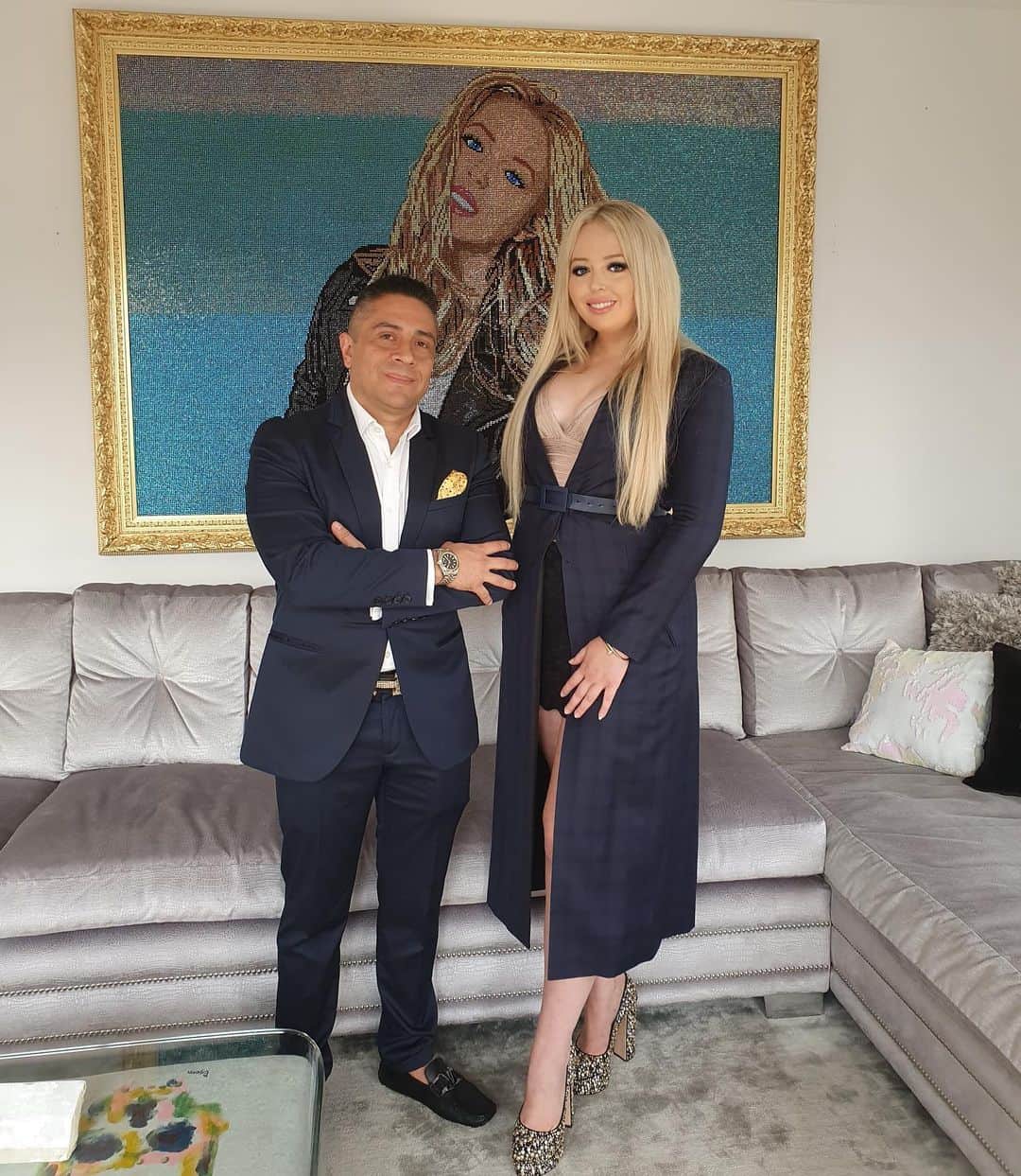 ティファニー・トランプのインスタグラム：「Thank you @mrblingcolombia for including me in one of your incredible pieces of art! ♡💎♡」
