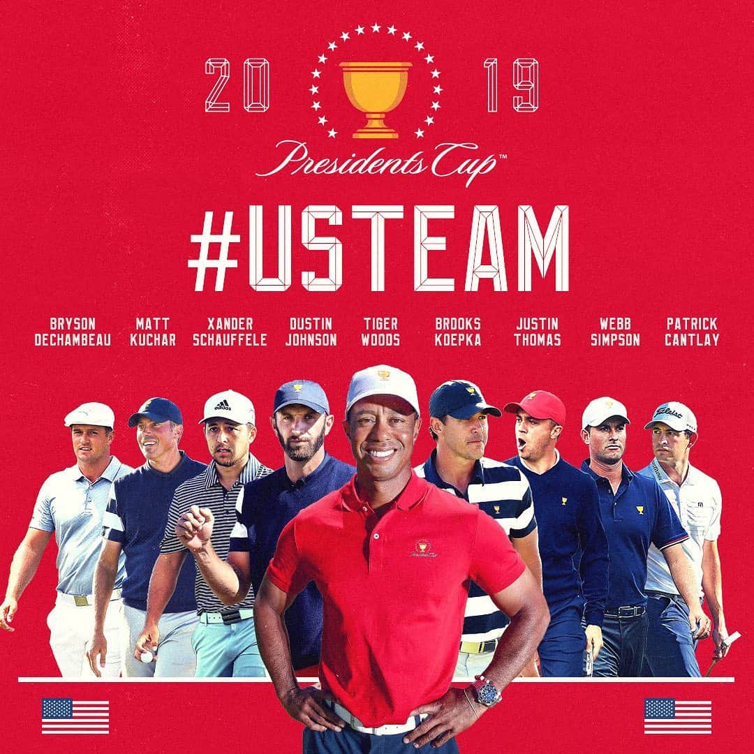 タイガー・ウッズさんのインスタグラム写真 - (タイガー・ウッズInstagram)「The 2019 @presidentscup United States Team」8月19日 8時31分 - tigerwoods